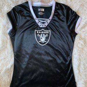 Raider t shirt blouse jersey material